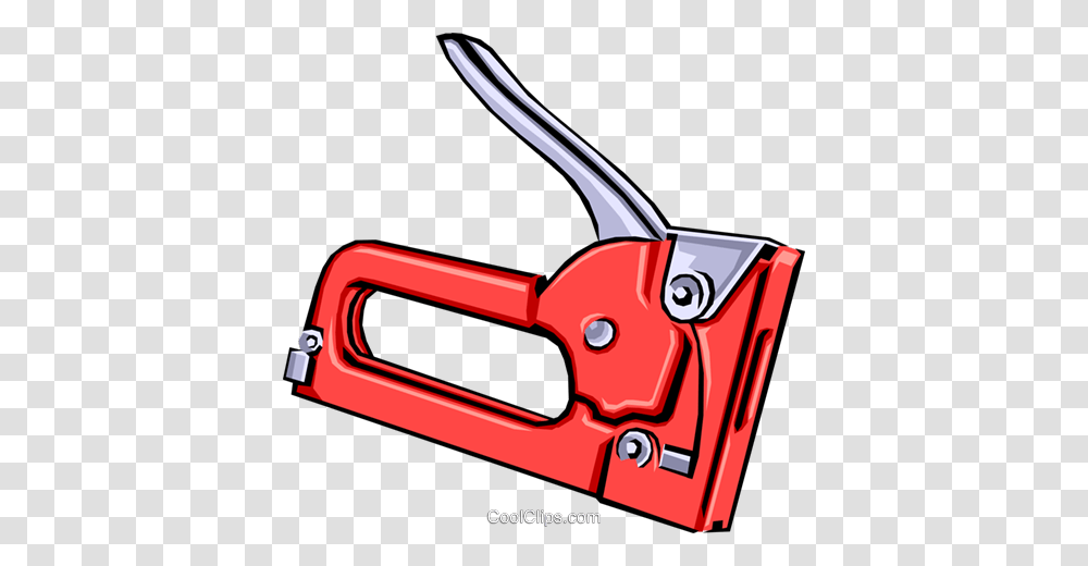 Staple Gun Royalty Free Vector Clip Art Illustration, Tool, Chain Saw, Lawn Mower, Handsaw Transparent Png