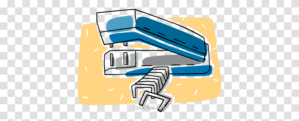 Stapler Royalty Free Vector Clip Art Illustration, Building, Housing, Word, Weapon Transparent Png