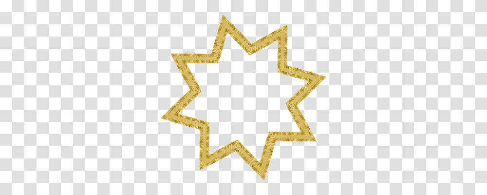 Star Tool, Cross, Gold Transparent Png