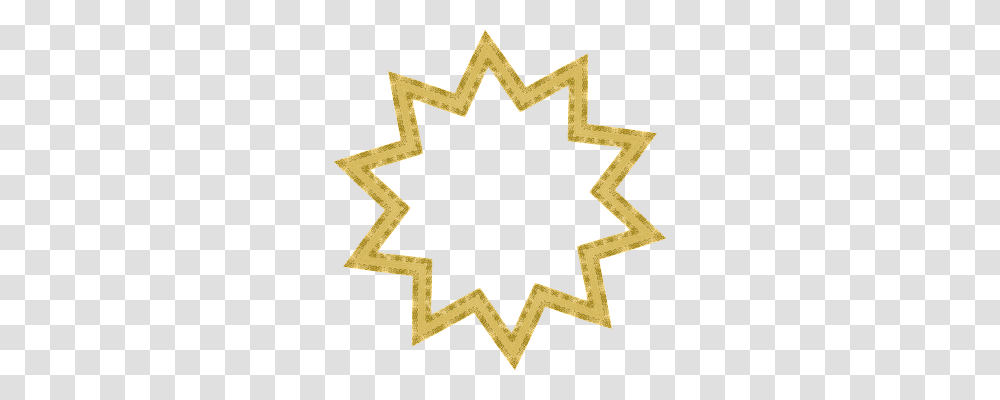 Star Tool, Cross, Gold Transparent Png