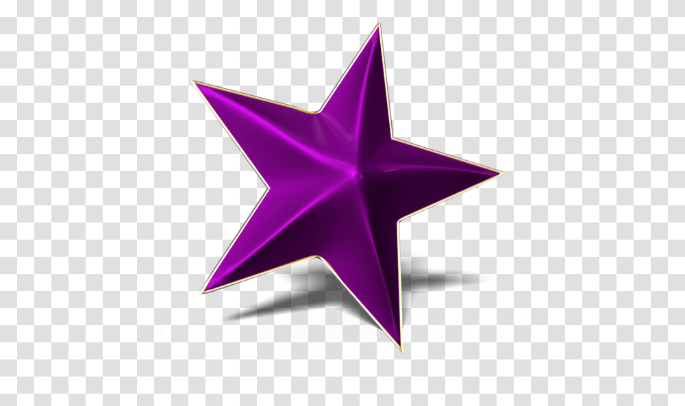Star 3d Lila Golden Frame Glossy Stars In Philippine Flag, Star Symbol, Cross Transparent Png