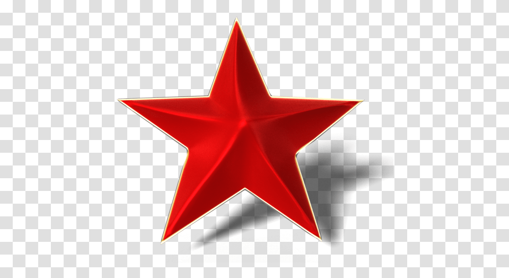 Star 3d Red Glossy Stern 5 Zacken Rot, Symbol, Star Symbol, Cross Transparent Png
