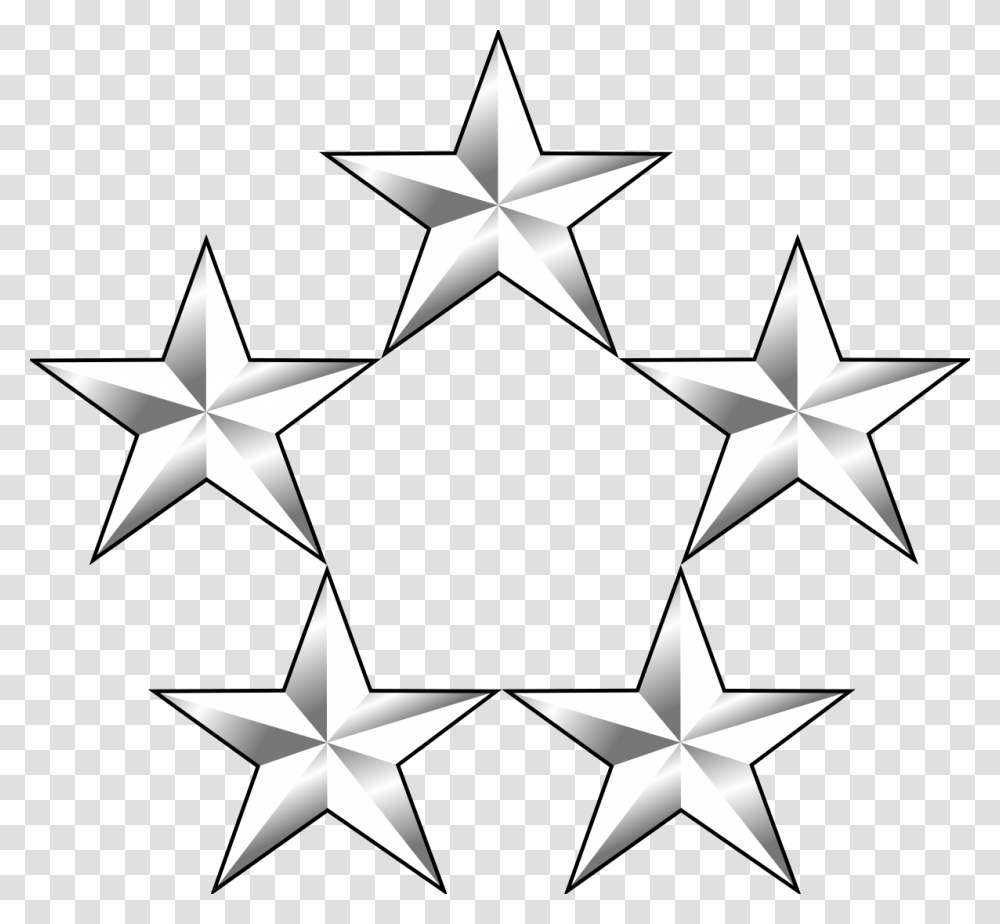 Star 5 Star General Rank, Symbol, Star Symbol Transparent Png
