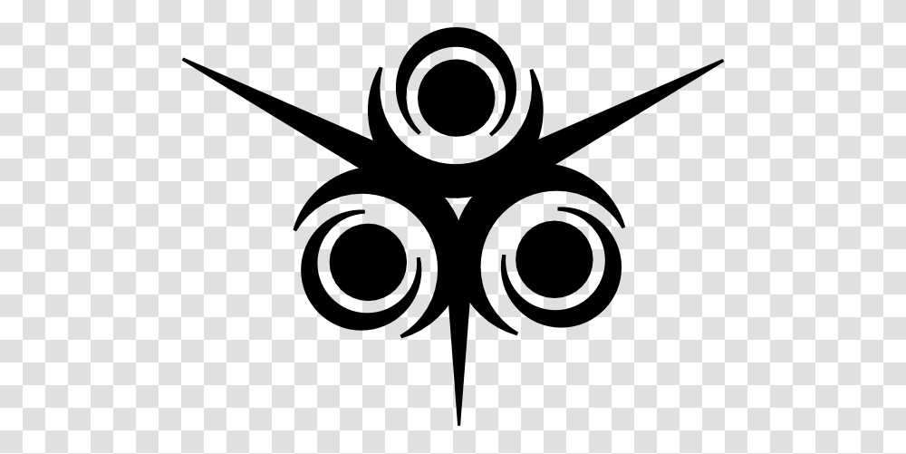 Star And Circle Tribal Clip Art, Stencil, Logo, Trademark Transparent Png