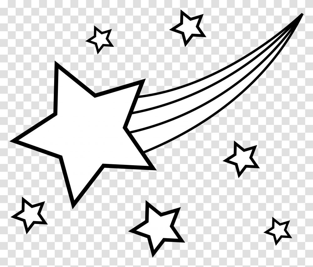 Star Background Vector Black Shooting Star Clipart Black And White, Plant, Indoors, Symbol, Star Symbol Transparent Png