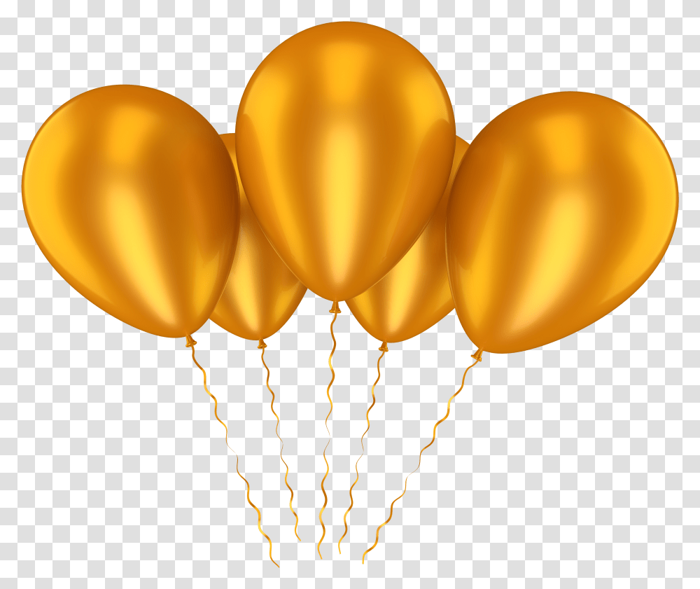 Star Balloons Background Background Gold Balloons Transparent Png