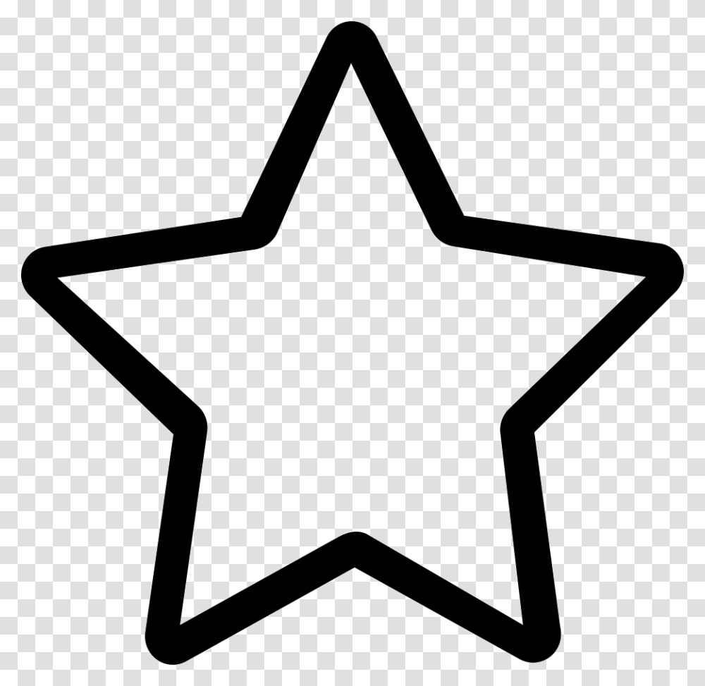 Star Black Outlined Star, Star Symbol, Shovel, Tool Transparent Png