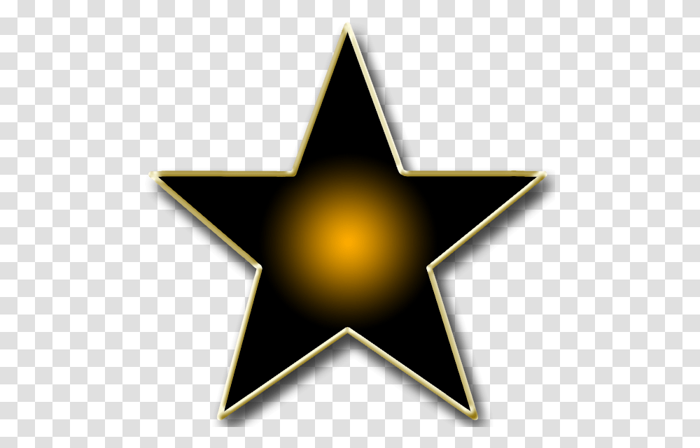 Star Black With Orange Center Restaurant Of The Year Award, Star Symbol, Lamp Transparent Png