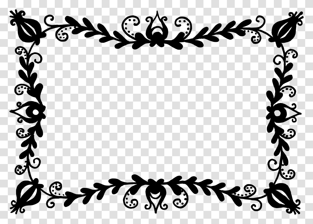 Star Border Black And White Clipart, Stencil, Tiara, Jewelry, Accessories Transparent Png