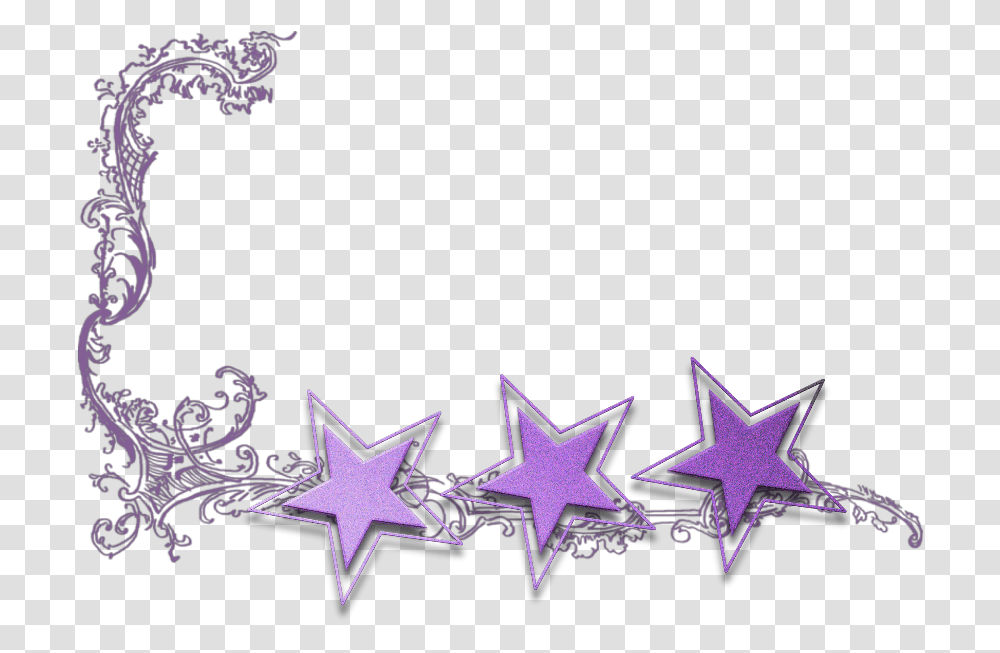Star Border Clipart Purple Star Border, Star Symbol Transparent Png