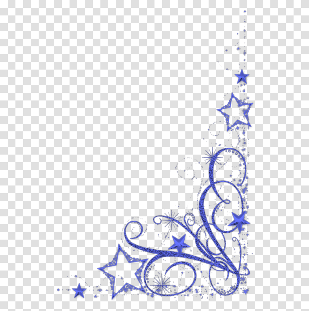 Star Borders, Floral Design, Pattern Transparent Png