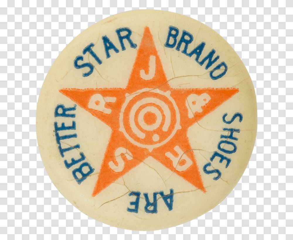 Star Brand Shoes Advertising Button Museum Star Brand Of Shoes, Logo, Trademark, Badge Transparent Png