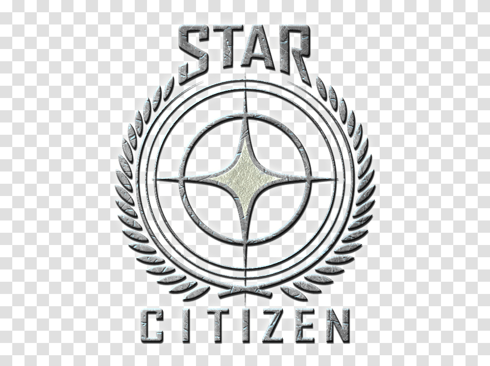 Star Citizen Logo Star Citizen Logo Background, Symbol, Trademark, Emblem, Badge Transparent Png