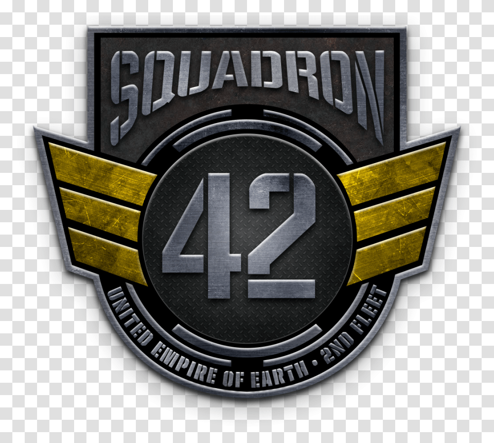 Star Citizen Package Logo Squadron 42 Full Size Squadron, Symbol, Trademark, Wristwatch, Badge Transparent Png