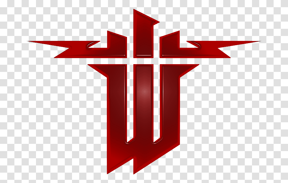 Star Clipart Black And White 4cbkbedei Wolfenstein The The New Order, Cross, Symbol, Logo, Trademark Transparent Png