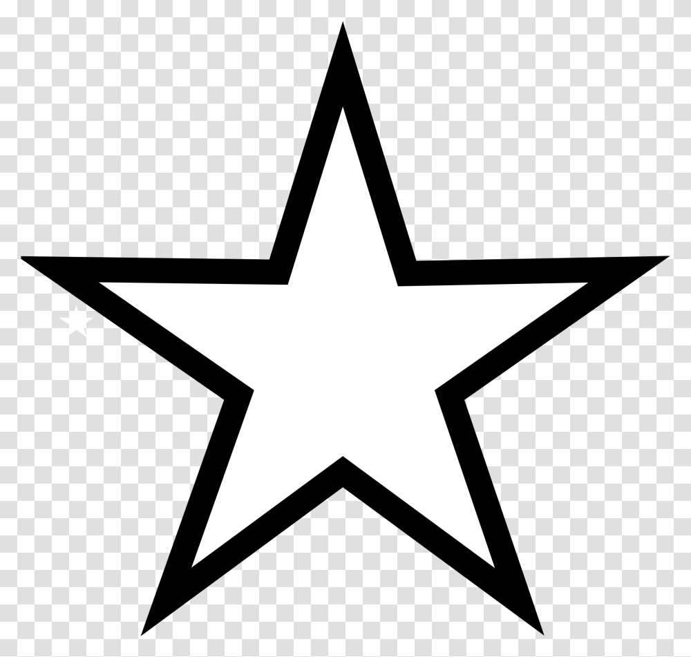 Star Clipart Black And White, Cross, Star Symbol Transparent Png