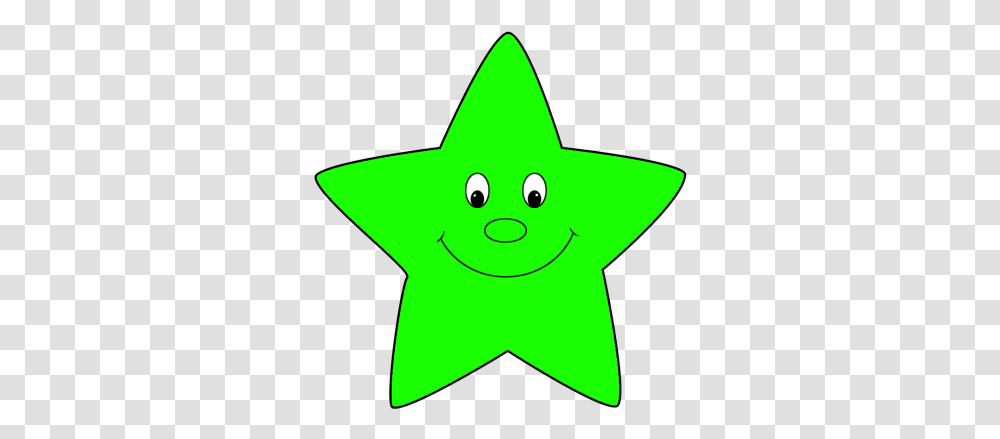 Star Clipart Free Image Cartoon Smile Green Star, Star Symbol Transparent Png