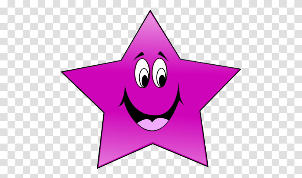 Star Clipart Pink Star With Face Clipart, Star Symbol, Triangle Transparent Png