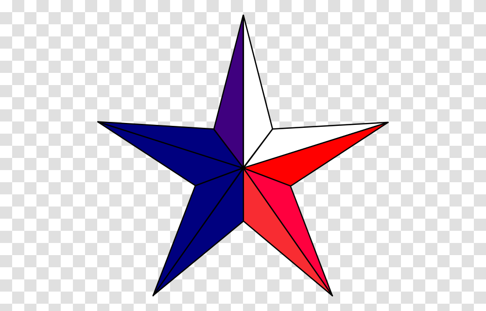 Star Clipart Red And Blue, Star Symbol, Airplane, Aircraft Transparent Png