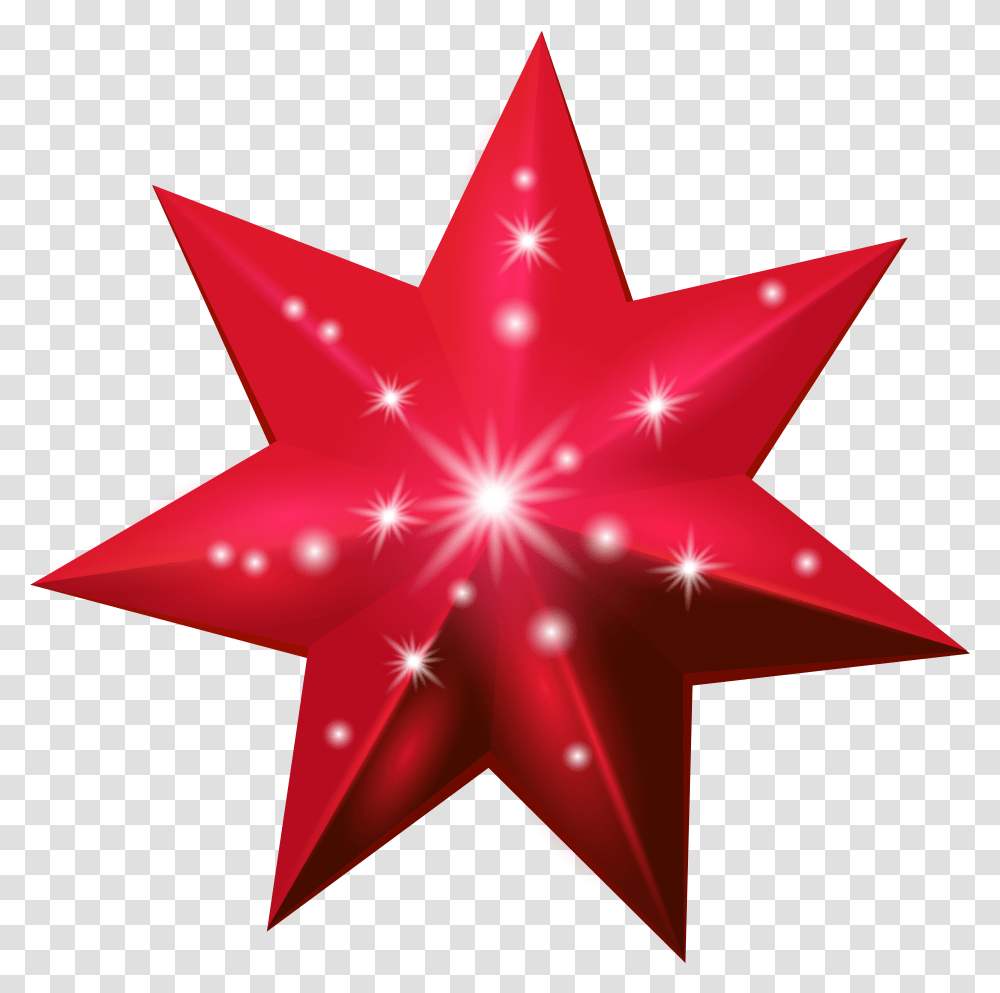 Star Clipart Red Graphic Freeuse Stock Red Star Deco Red Christmas Star Clip Art Transparent Png