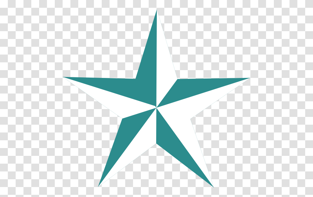 Star Clipart Teal, Star Symbol, Airplane, Aircraft Transparent Png