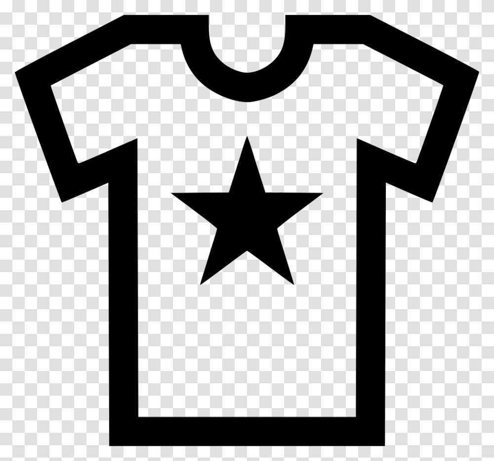 Star Clothing Tshirt Shirt Teen Icon Free Download, Cross, Star Symbol, Apparel Transparent Png