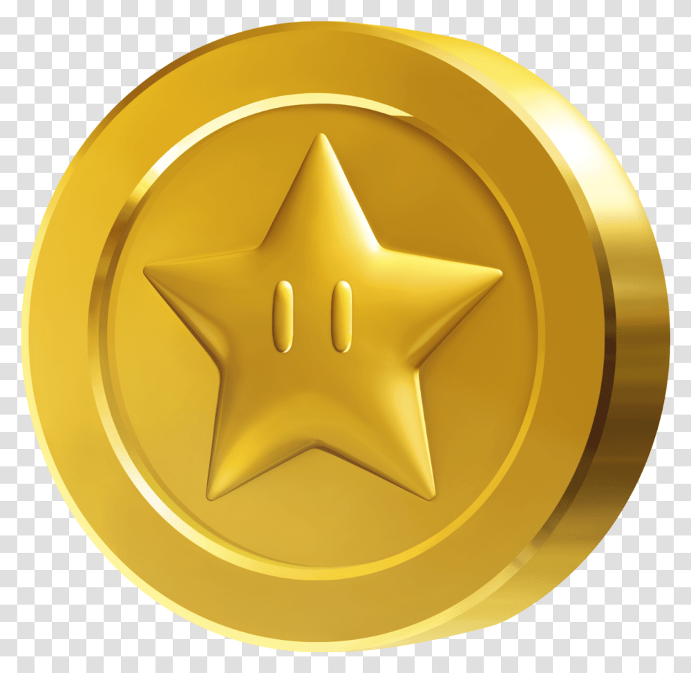 Star Coin Super Mario Wiki The Mario Encyclopedia Super Mario Star Coin, Gold, Symbol, Gold Medal Transparent Png