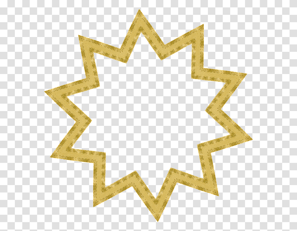 Star Craft Frame Pattern Element Ornate Border Fifty Percent Off Black, Cross, Star Symbol, Gold Transparent Png