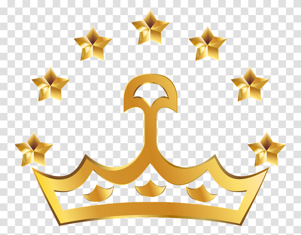 Star Crown, Cross, Star Symbol, Accessories Transparent Png