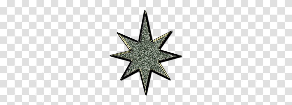 Star D Glitter Black Free Images, Cross, Star Symbol, Leaf Transparent Png