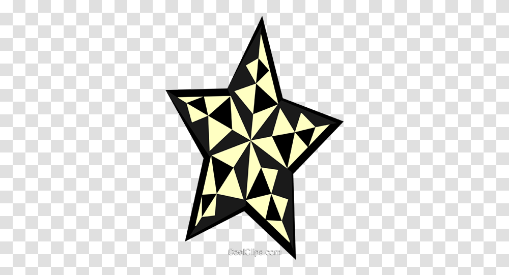 Star Design Royalty Free Vector Clip Art Illustration Triangle, Star Symbol, Diamond, Gemstone, Jewelry Transparent Png