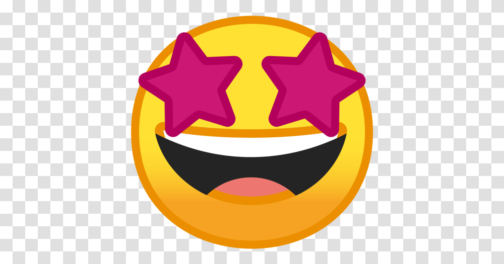 Star Emoji Face With Star, Star Symbol, Egg, Food Transparent Png