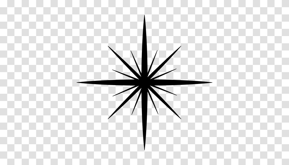 Star Explosion Silhouette Icon, Compass, Spider, Invertebrate, Animal Transparent Png