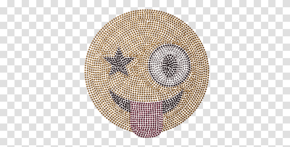 Star Eye Emoji Circle, Rug, Mosaic, Tile Transparent Png