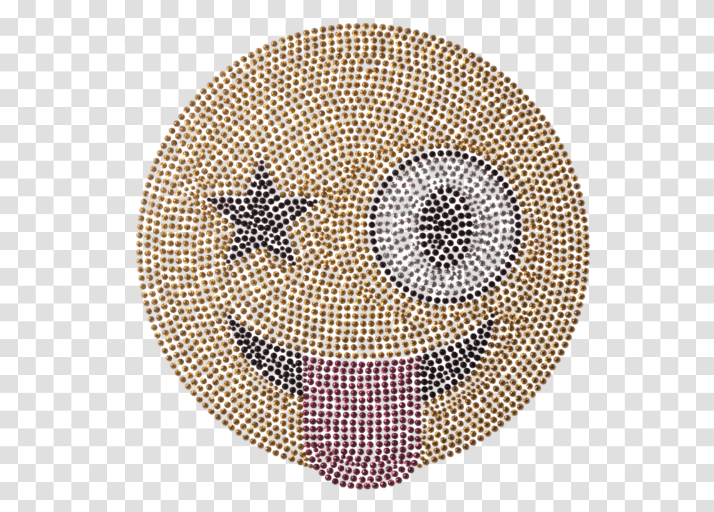 Star Eye Emoji Easy Aboriginal Dot Painting, Rug, Pattern, Mosaic Transparent Png
