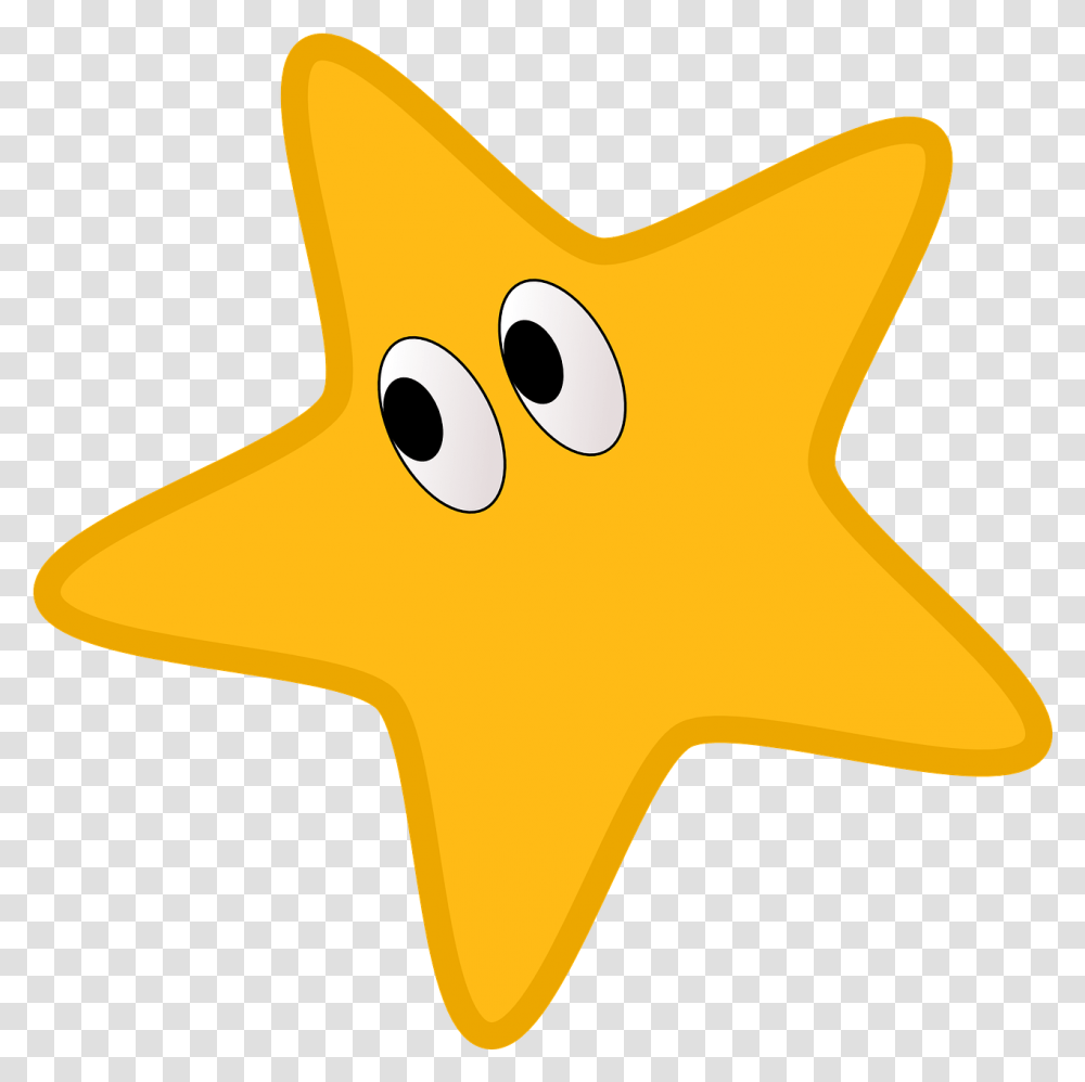 Star Eyes Yellow Free Vector Graphic On Pixabay Star With Eyes Clipart, Star Symbol Transparent Png