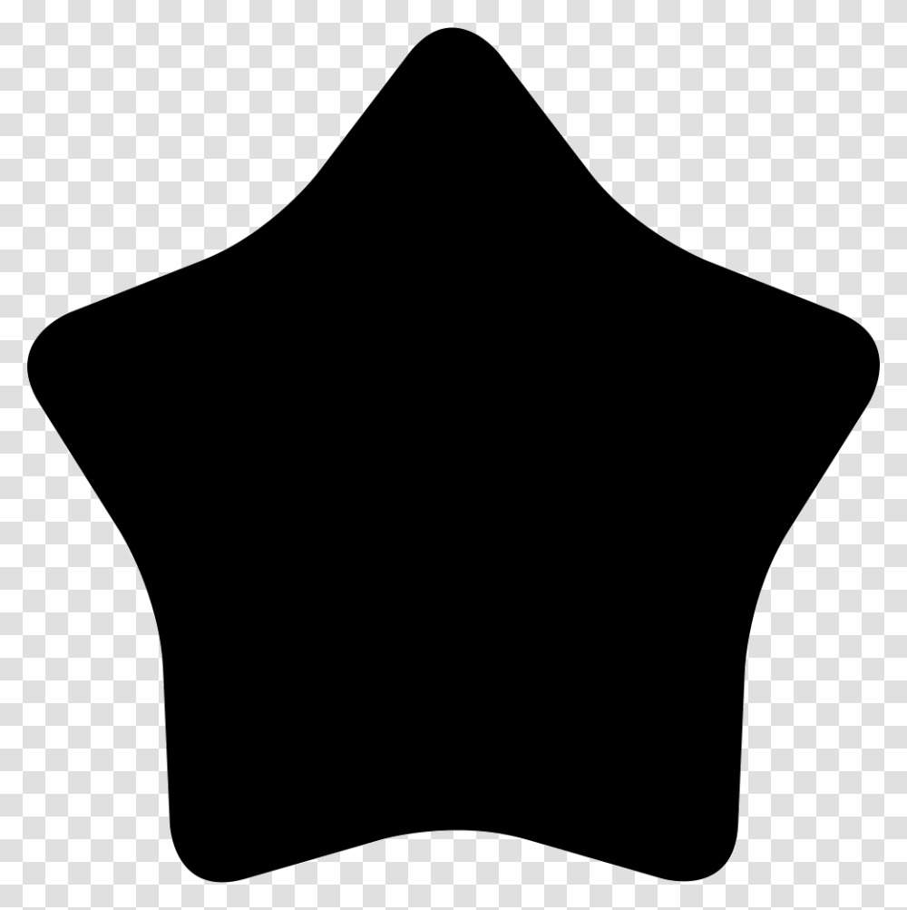 Star Fat Icon Free Download, Silhouette, Cushion, Back, Star Symbol Transparent Png