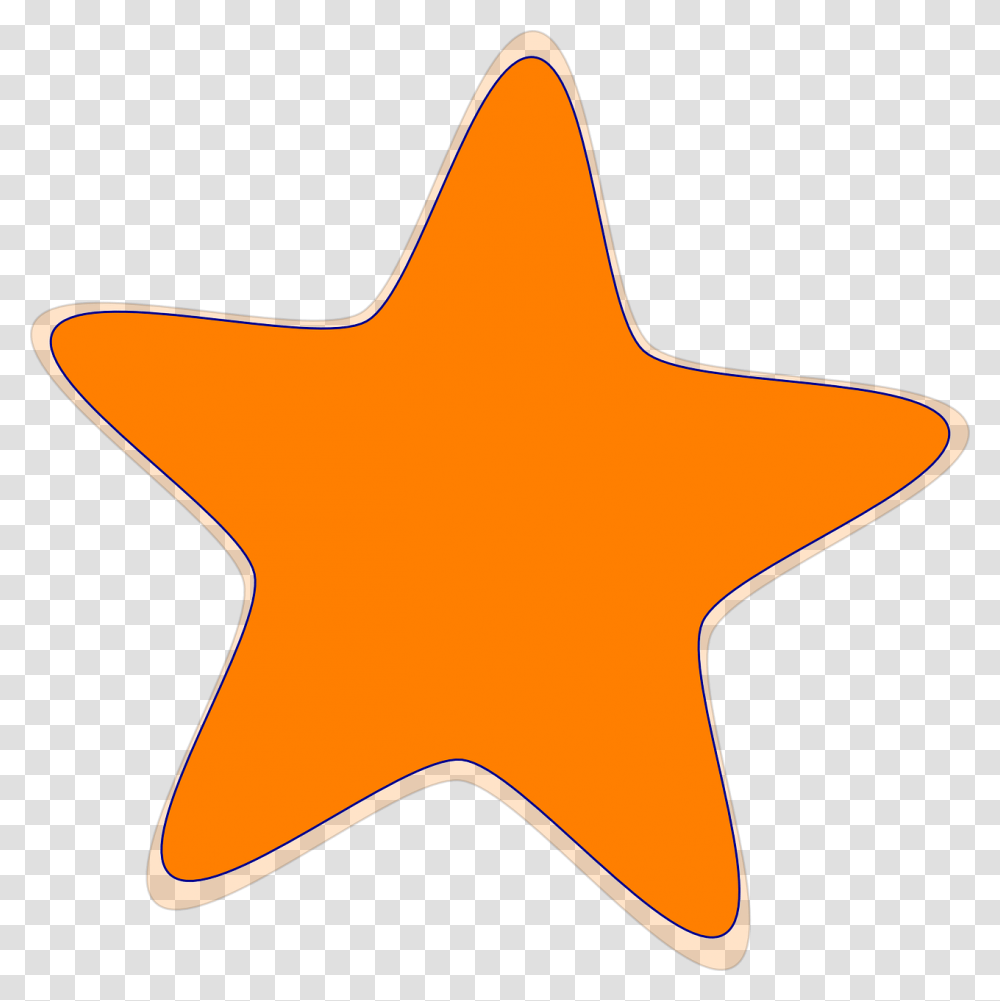 Star Favorite Orange Free Picture Rounded Corner Star, Axe, Tool, Star Symbol Transparent Png