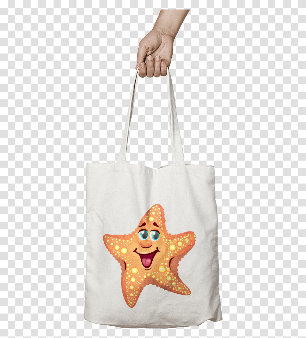 Star Fish Tote Bag Tote Bag Donald Duck, Person, Human, Accessories, Accessory Transparent Png