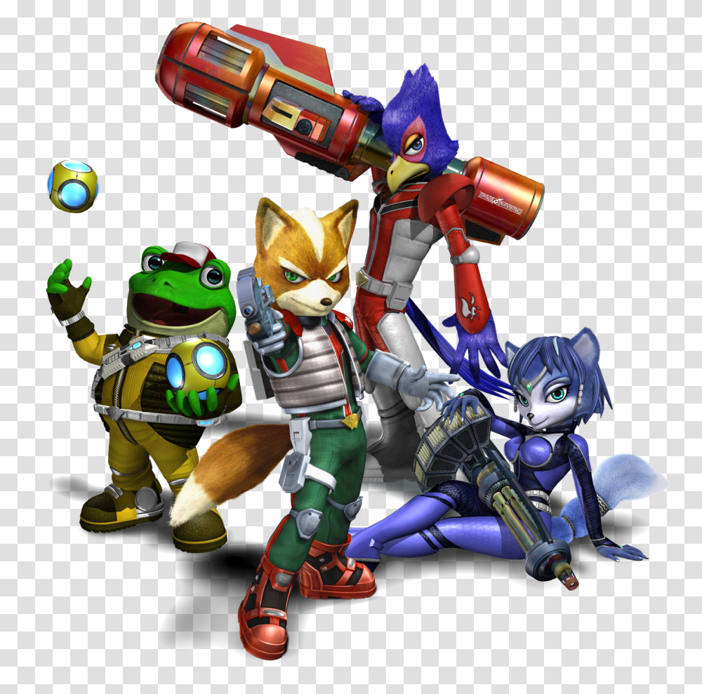 Star Fox Assault 2005 Promotional Art Mobygames Star Fox N64 Characters, Toy, Suit, Overcoat, Clothing Transparent Png