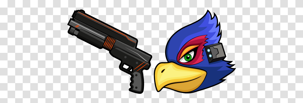 Star Fox Falco Lombardi And Blaster Cursor - Custom Star Fox Blaster, Gun, Weapon, Weaponry, Bird Transparent Png