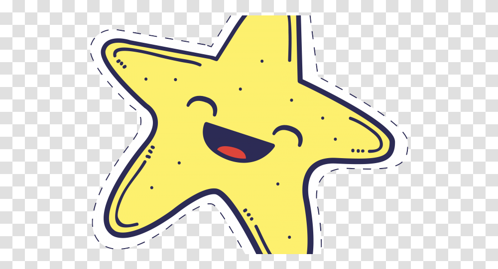 Star Fruit Clipart Starfish Star Cartoon Star Cartoon No Background, Symbol, Star Symbol, Animal, Text Transparent Png