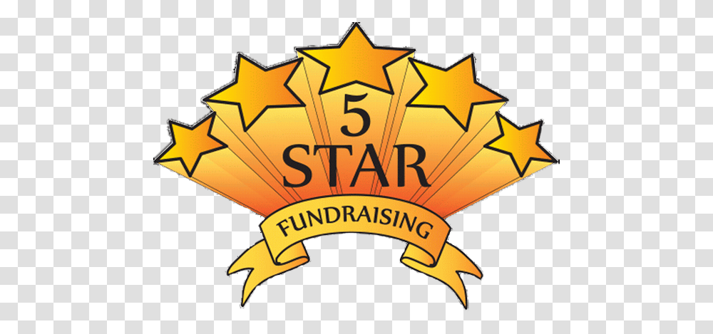 Star Fundraising 5 Stars Fund Raising, Symbol, Logo, Trademark, Text Transparent Png