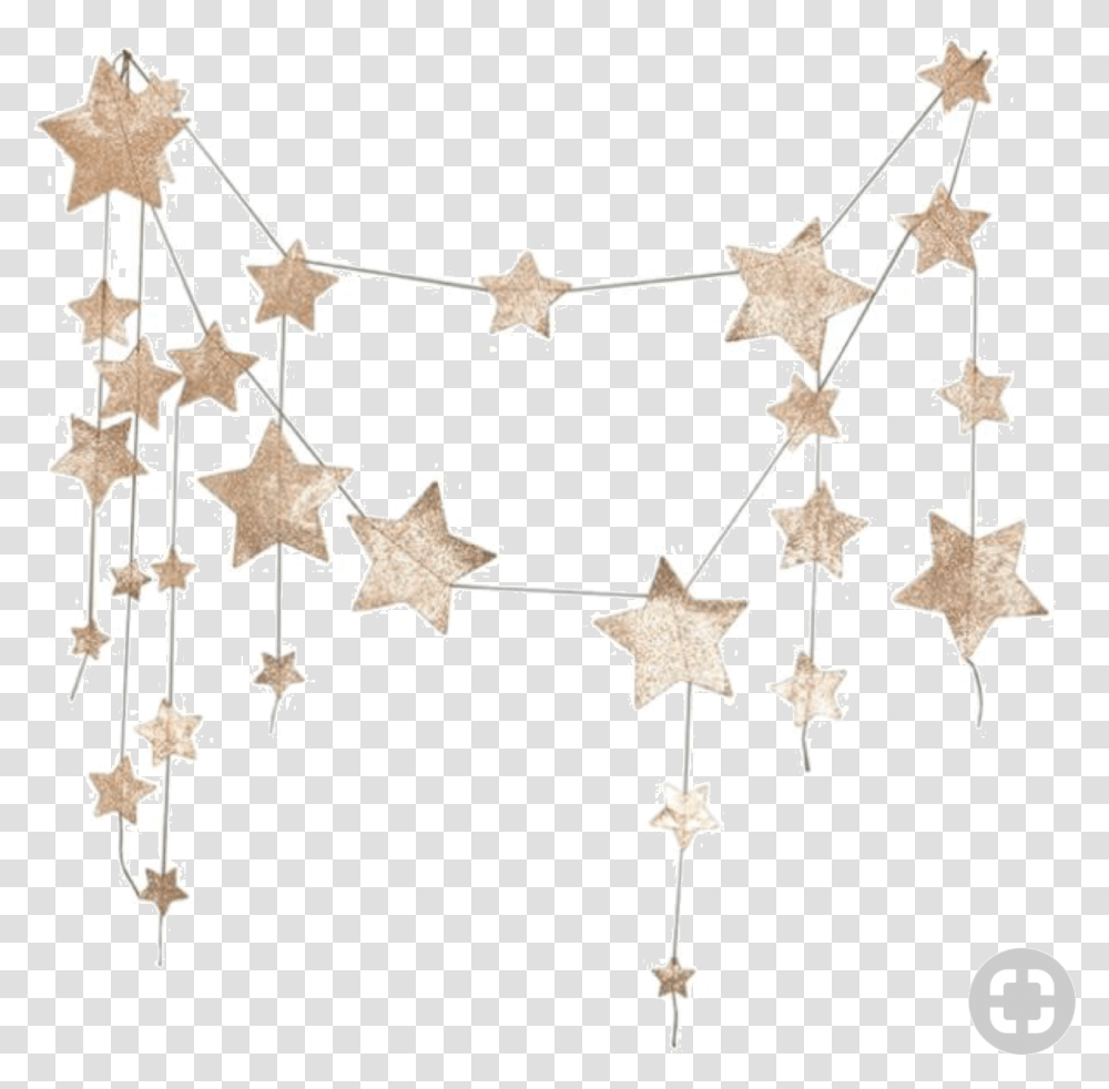 Star Garland Clipart Falling Star Numero, Chandelier, Lamp, Star Symbol Transparent Png