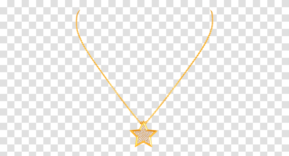 Star Gold Chain, Pendant, Necklace, Jewelry, Accessories Transparent Png