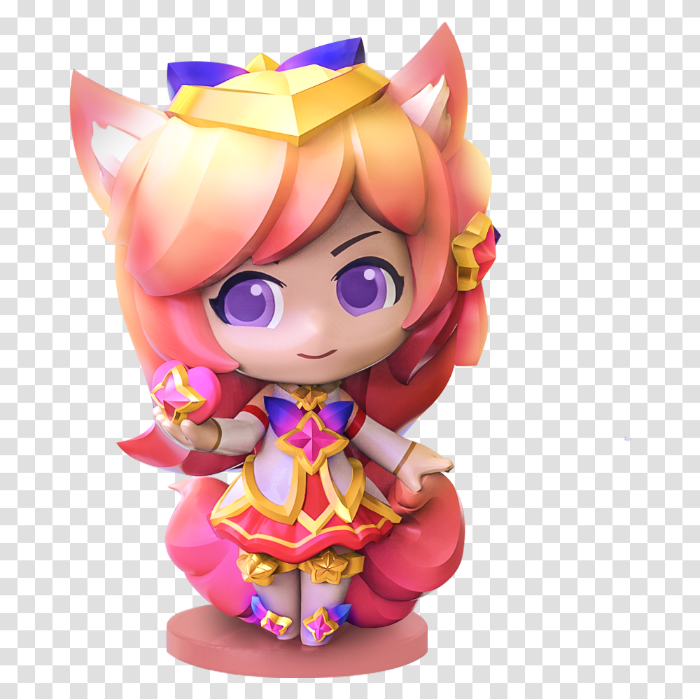 Star Guardian Ahri Figure, Doll, Toy Transparent Png