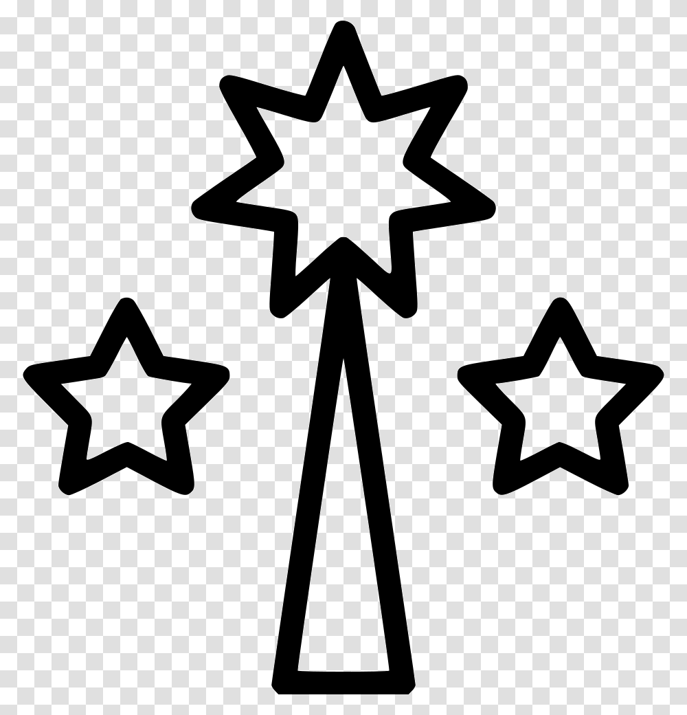 Star Guidance Religion Birth Jesus, Star Symbol, Wand, Stencil Transparent Png