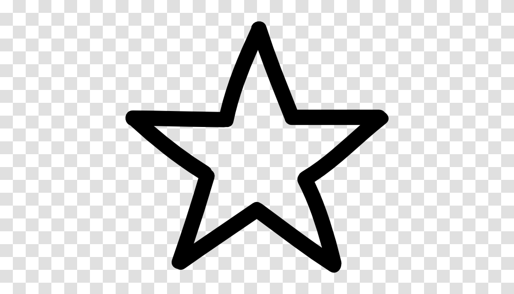 Star Hand Drawn Symbol Outline, Star Symbol, Hammer, Tool Transparent Png