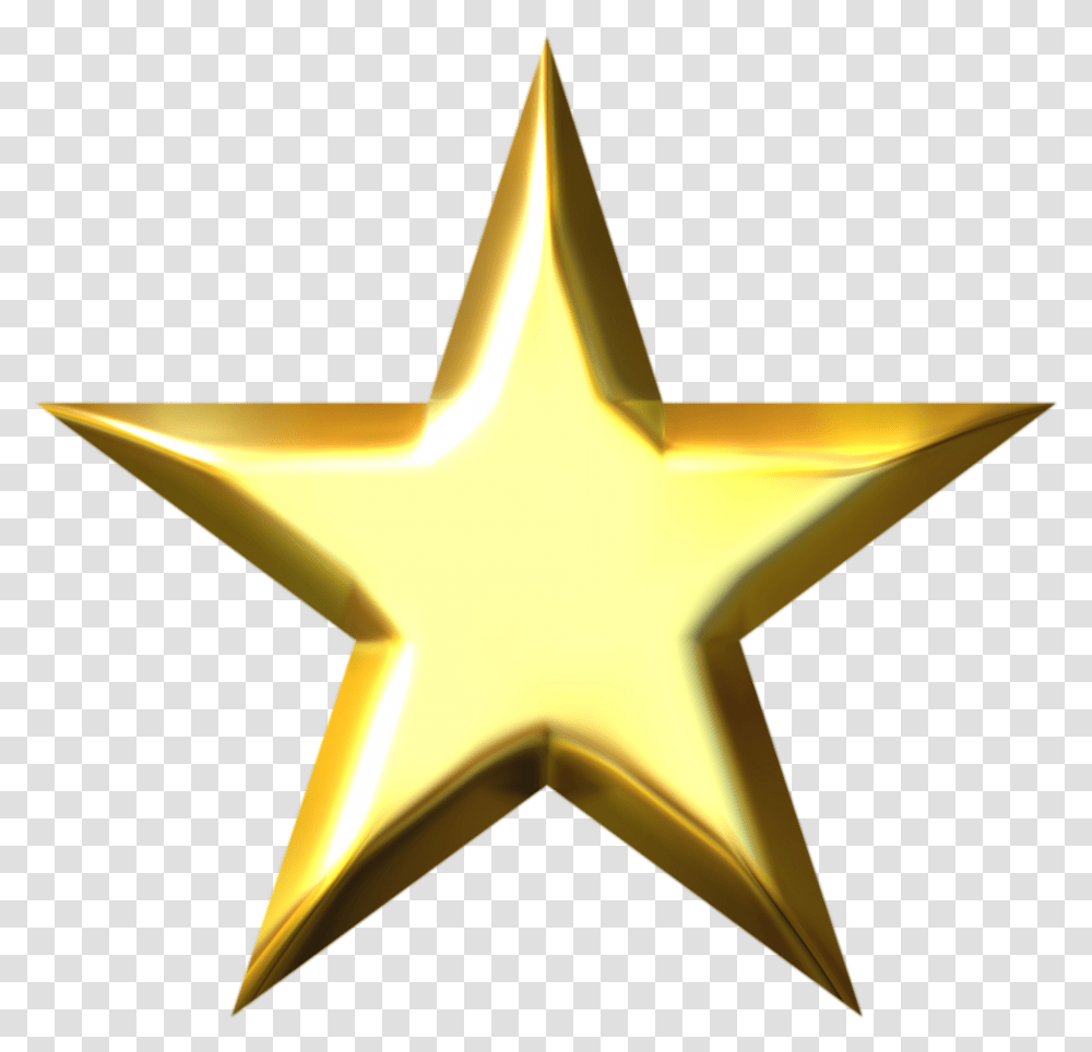Star Images All Golden Star, Star Symbol, Cross, Lamp Transparent Png