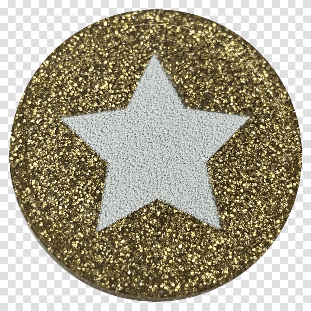 Star In A Circle, Light, Rug, Gold, Glitter Transparent Png